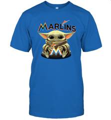 Baby Yoda Hugs The Miami Marlins Shirts Men's T-Shirt - PrimaryTee