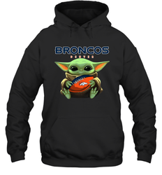 Baby Yoda Loves The Denver Broncos Star Wars NFL Shirts Hoodie - PrimaryTee