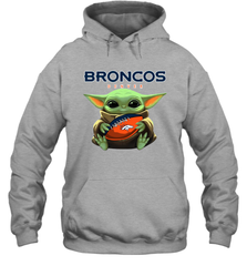Baby Yoda Loves The Denver Broncos Star Wars NFL Shirts Hoodie - PrimaryTee