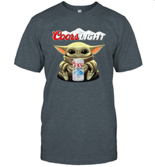 Baby Yoda Hugs Coors Light Beer Star Wars Shirts Men's T-Shirt - PrimaryTee