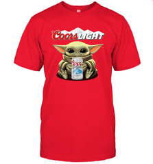 Baby Yoda Hugs Coors Light Beer Star Wars Shirts Men's T-Shirt - PrimaryTee
