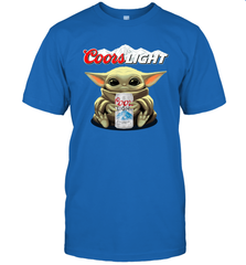 Baby Yoda Hugs Coors Light Beer Star Wars Shirts Men's T-Shirt - PrimaryTee