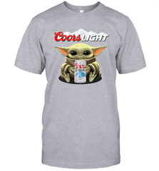 Baby Yoda Hugs Coors Light Beer Star Wars Shirts Men's T-Shirt - PrimaryTee