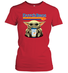 Baby Yoda Hugs Dutch Bros Women's T-Shirt - PrimaryTee