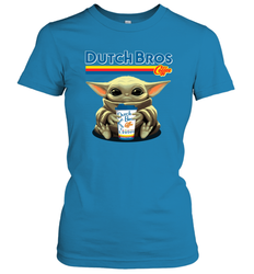 Baby Yoda Hugs Dutch Bros Women's T-Shirt - PrimaryTee
