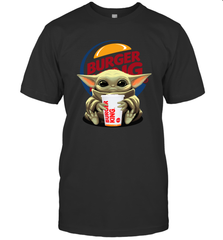 Baby Yoda Hugs Burger King Cup Star Wars Shirts Men's T-Shirt - PrimaryTee