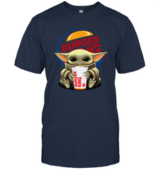 Baby Yoda Hugs Burger King Cup Star Wars Shirts Men's T-Shirt - PrimaryTee