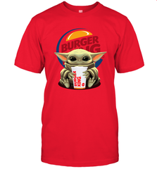 Baby Yoda Hugs Burger King Cup Star Wars Shirts Men's T-Shirt - PrimaryTee