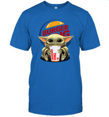 Baby Yoda Hugs Burger King Cup Star Wars Shirts Men's T-Shirt - PrimaryTee
