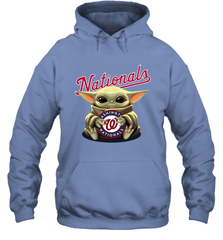 Baby Yoda Hugs The Washington Nationals Shirts Hoodie - PrimaryTee