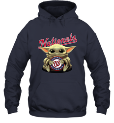 Baby Yoda Hugs The Washington Nationals Shirts Hoodie - PrimaryTee