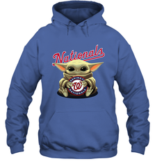 Baby Yoda Hugs The Washington Nationals Shirts Hoodie - PrimaryTee