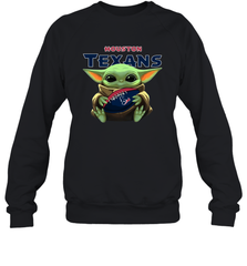 Baby Yoda Loves The Houston Texans Star Wars NFL Shirts Sweatshirt - PrimaryTee