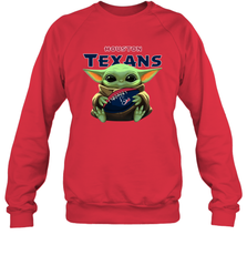 Baby Yoda Loves The Houston Texans Star Wars NFL Shirts Sweatshirt - PrimaryTee