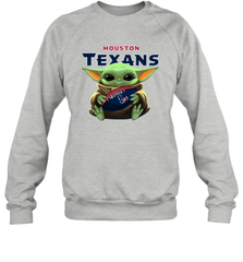 Baby Yoda Loves The Houston Texans Star Wars NFL Shirts Sweatshirt - PrimaryTee