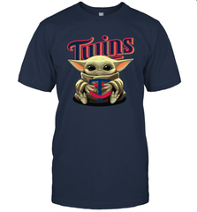 Baby Yoda Hugs The Minnesota Twins Shirts Men's T-Shirt - PrimaryTee