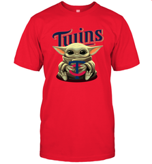 Baby Yoda Hugs The Minnesota Twins Shirts Men's T-Shirt - PrimaryTee