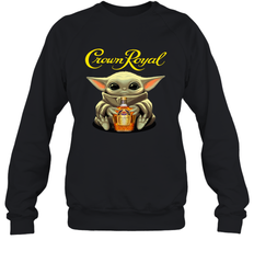 Baby Yoda Hugs Crown Royal Bottle Star Wars Shirts Sweatshirt - PrimaryTee