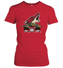 Arizona Coyotes Star Wars Logo Baby Yoda Women's T-Shirt - PrimaryTee