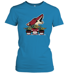Arizona Coyotes Star Wars Logo Baby Yoda Women's T-Shirt - PrimaryTee