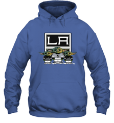 Los Angeles Kings Star Wars Logo Baby Yoda Hoodie - PrimaryTee