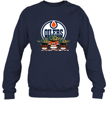 Edmonton Oilers Star Wars Logo Baby Yoda Sweatshirt - PrimaryTee