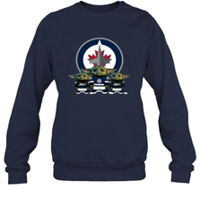 Winnipeg Jets Star Wars Logo Baby Yoda Sweatshirt - PrimaryTee