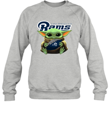 Baby Yoda Loves The Los Angeles Rams Star Wars NFL Shirts Sweatshirt - PrimaryTee