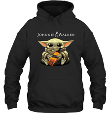 Baby Yoda Hugs Johnnie Walker Bottle Star Wars Shirts Hoodie - PrimaryTee