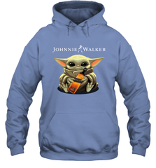Baby Yoda Hugs Johnnie Walker Bottle Star Wars Shirts Hoodie - PrimaryTee