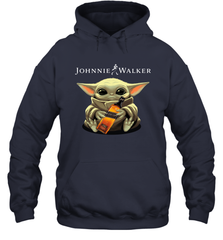 Baby Yoda Hugs Johnnie Walker Bottle Star Wars Shirts Hoodie - PrimaryTee