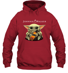 Baby Yoda Hugs Johnnie Walker Bottle Star Wars Shirts Hoodie - PrimaryTee
