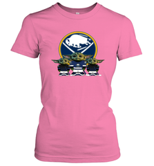 Buffalo Sabres Star Wars Logo Baby Yoda Women's T-Shirt - PrimaryTee