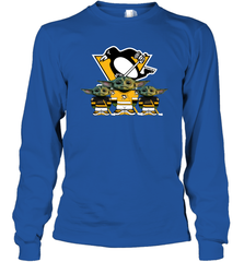 Pittsburgh Penguins Star Wars Logo Baby Yoda Long Sleeve T-Shirt - PrimaryTee