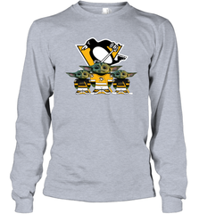 Pittsburgh Penguins Star Wars Logo Baby Yoda Long Sleeve T-Shirt - PrimaryTee
