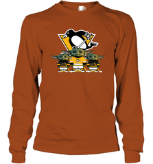 Pittsburgh Penguins Star Wars Logo Baby Yoda Long Sleeve T-Shirt - PrimaryTee