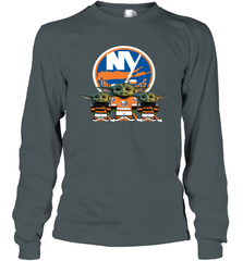 New York Islanders Star Wars Logo Baby Yoda Long Sleeve T-Shirt - PrimaryTee