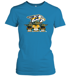 Nashville Predators Star Wars Logo Baby Yoda Women's T-Shirt - PrimaryTee