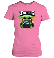 Baby Yoda Loves The Philadelphia Eagles Star Wars NFL Shirts Women's T-Shirt - PrimaryTee