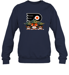 Philadelphia Flyers Star Wars Logo Baby Yoda Sweatshirt - PrimaryTee