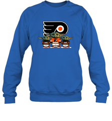 Philadelphia Flyers Star Wars Logo Baby Yoda Sweatshirt - PrimaryTee