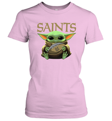 Baby Yoda Loves The New Orleans Saints Star Wars NFL Shirts Women's T-Shirt - PrimaryTee
