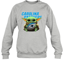 Baby Yoda Loves The Carolina Panthers Star Wars NFL Shirts Sweatshirt - PrimaryTee
