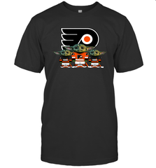 Philadelphia Flyers Star Wars Logo Baby Yoda Men's T-Shirt - PrimaryTee