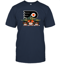 Philadelphia Flyers Star Wars Logo Baby Yoda Men's T-Shirt - PrimaryTee