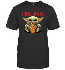 Baby Yoda Hugs Fireball Bottle Star Wars Shirts Men's T-Shirt - PrimaryTee