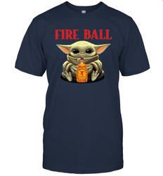 Baby Yoda Hugs Fireball Bottle Star Wars Shirts Men's T-Shirt - PrimaryTee
