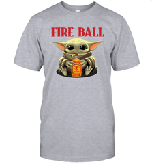 Baby Yoda Hugs Fireball Bottle Star Wars Shirts Men's T-Shirt - PrimaryTee