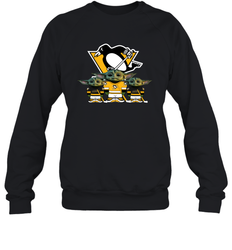 Pittsburgh Penguins Star Wars Logo Baby Yoda Sweatshirt - PrimaryTee