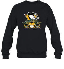 Pittsburgh Penguins Star Wars Logo Baby Yoda Sweatshirt - PrimaryTee
